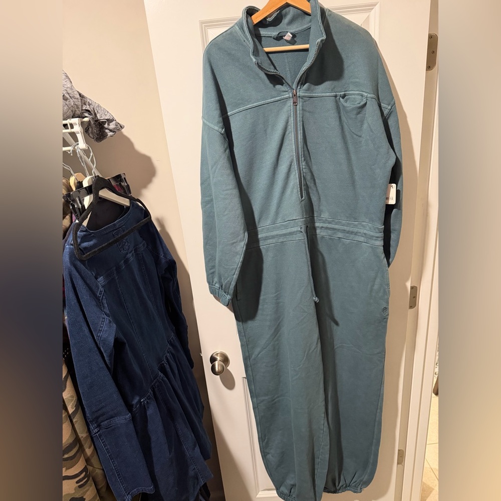 FP Movement by Free People Teal Jumpsuit 🔥 Size M